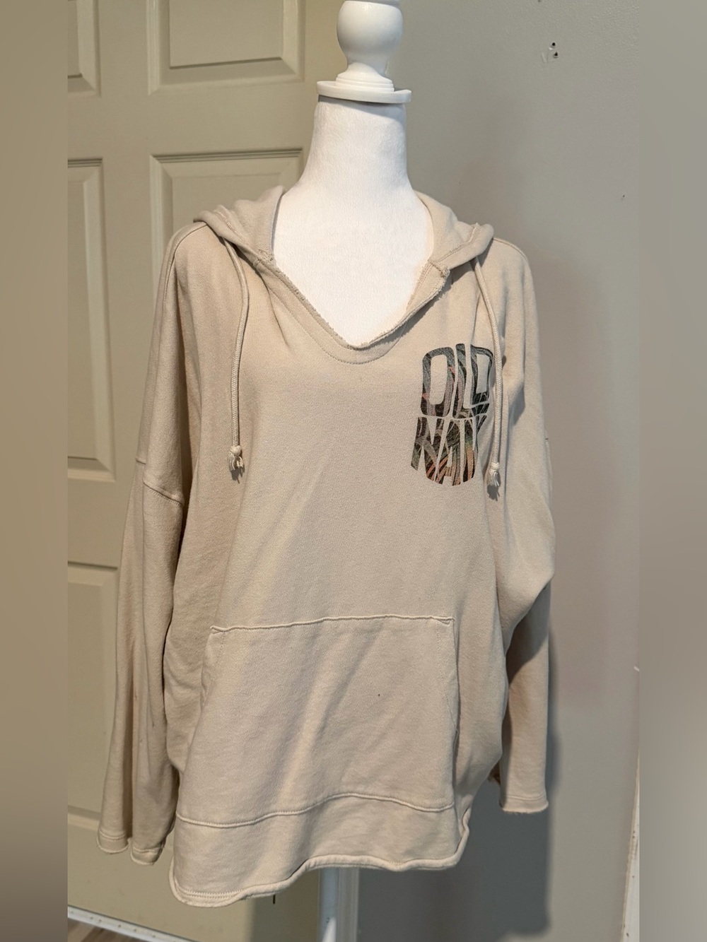 Old Navy Light Beige Pullover Hoodie with Tag